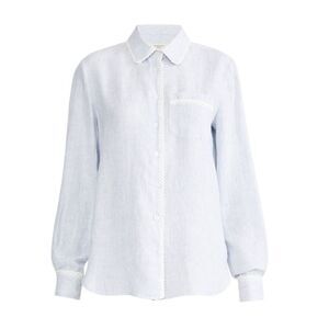 Weekend MaxMara Apotema Linen Canvas Shirt Button Up